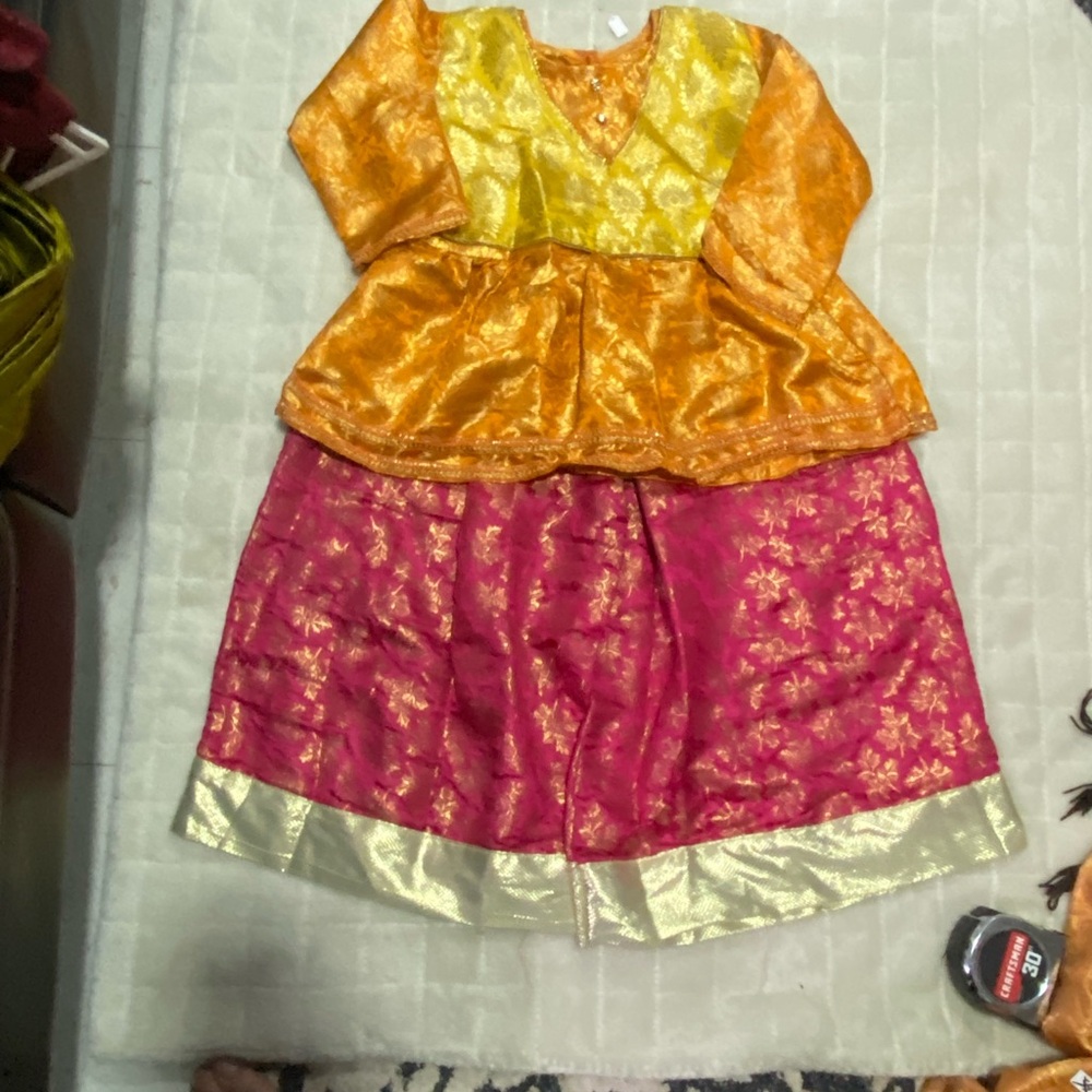 Pakistani festive wear toddler girl outfit 6-7 year old girl dress